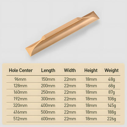 Comforsyco Trapezoidal Recessed Cabinet Pulls and Drawer Handles