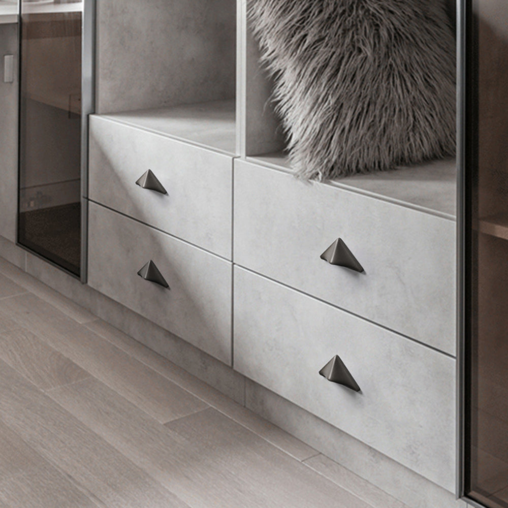 Comforsyco Triangular Geometric Cabinet Pulls and Drawer Handles