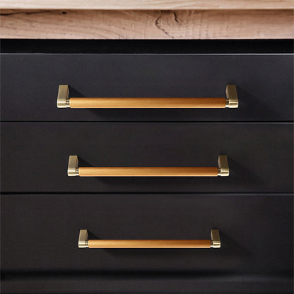 Comforsyco Two-Color Splicing Aluminum Alloy Cabinet Pulls