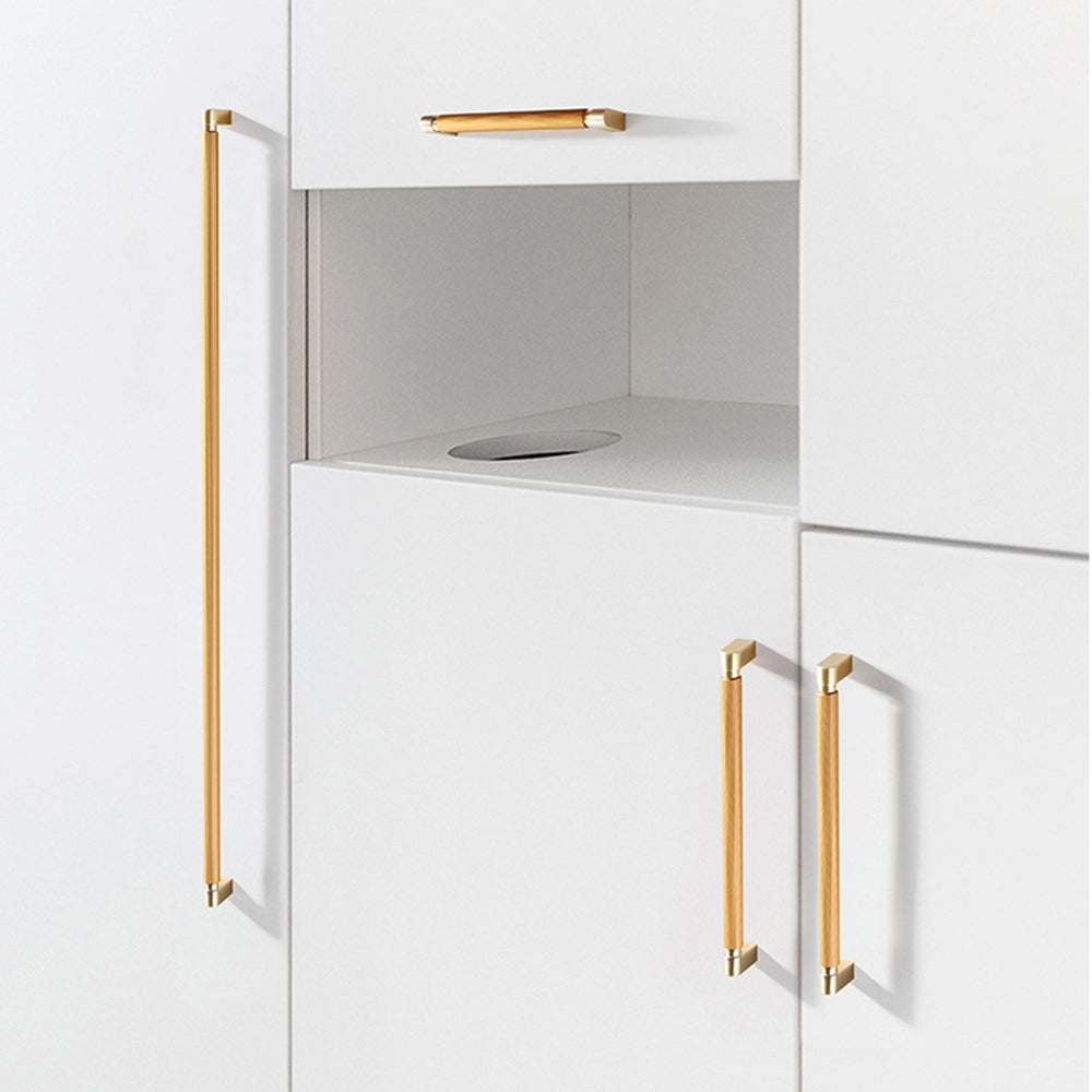 Comforsyco Two-Color Splicing Aluminum Alloy Cabinet Pulls