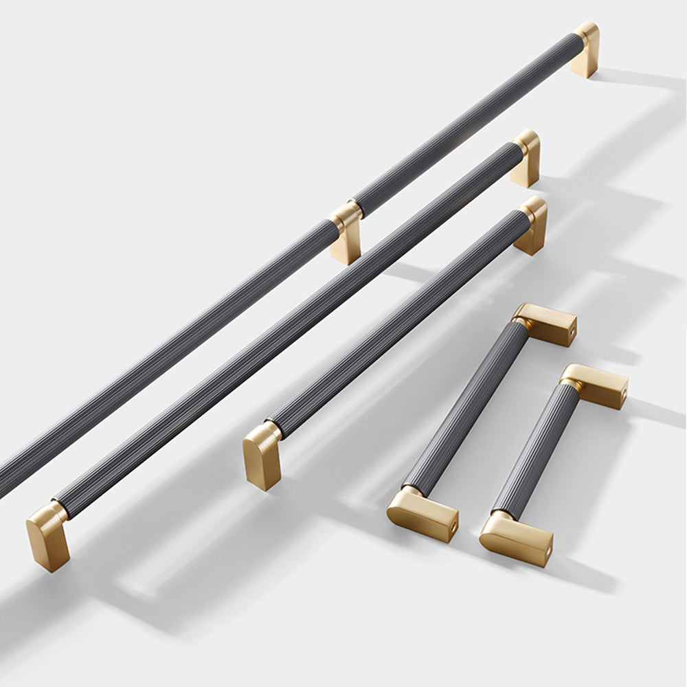 Comforsyco Two-Color Splicing Aluminum Alloy Cabinet Pulls