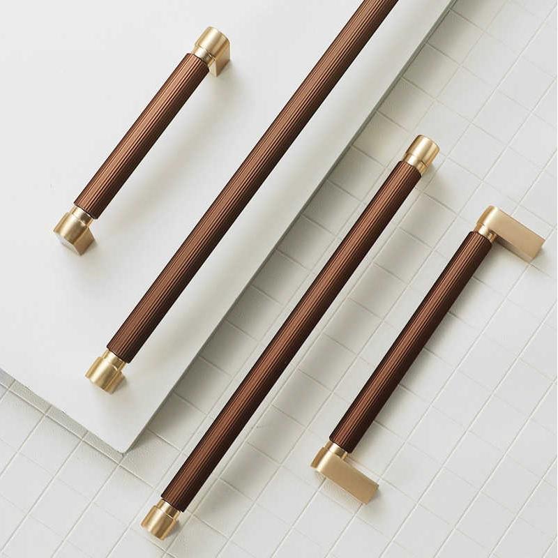 Comforsyco Two-Color Splicing Aluminum Alloy Cabinet Pulls