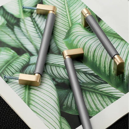 Comforsyco Two-Color Splicing Aluminum Alloy Cabinet Pulls