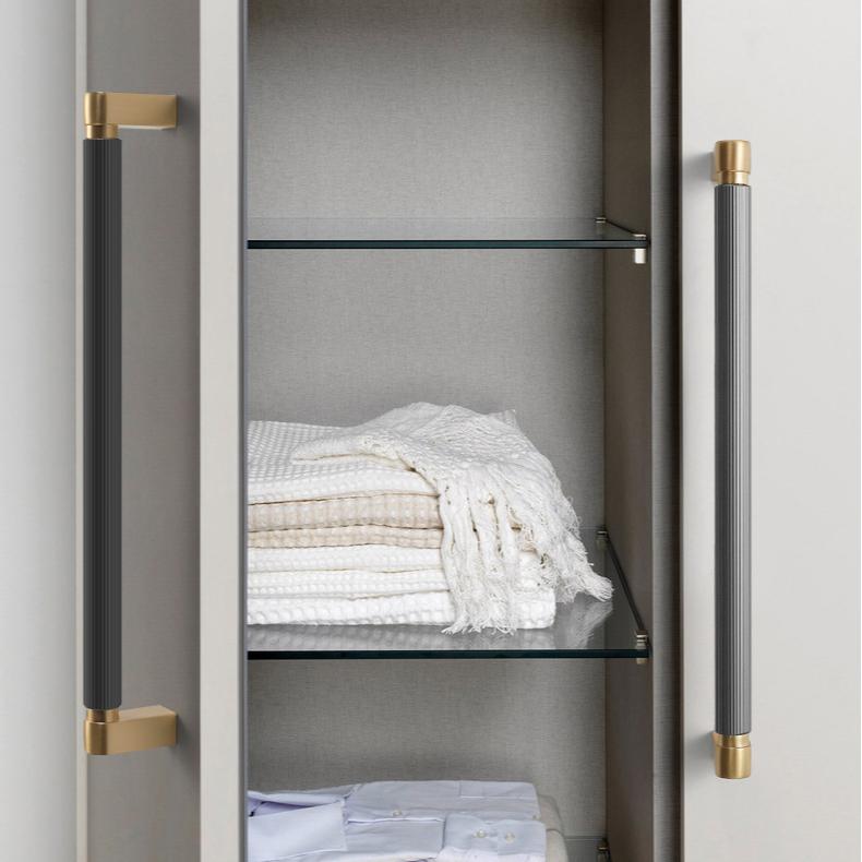 Comforsyco Two-Color Splicing Aluminum Alloy Cabinet Pulls