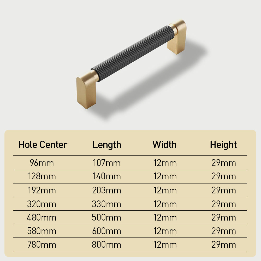 Comforsyco Two-Color Splicing Aluminum Alloy Cabinet Pulls