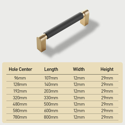 Comforsyco Two-Color Splicing Aluminum Alloy Cabinet Pulls