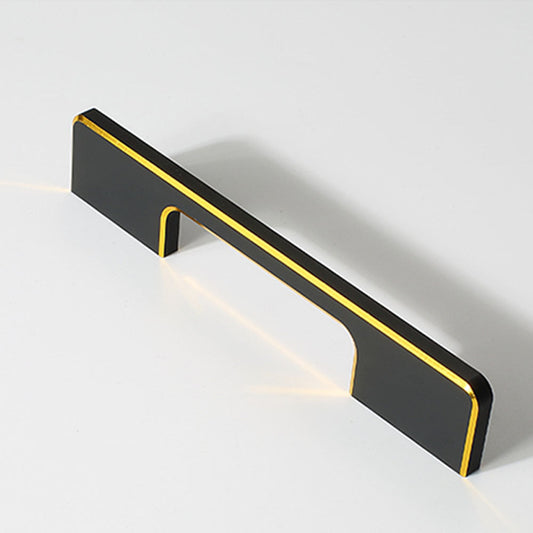 Comforsyco Two-Tone Black Aluminum Alloy Cabinet Handles and Pulls