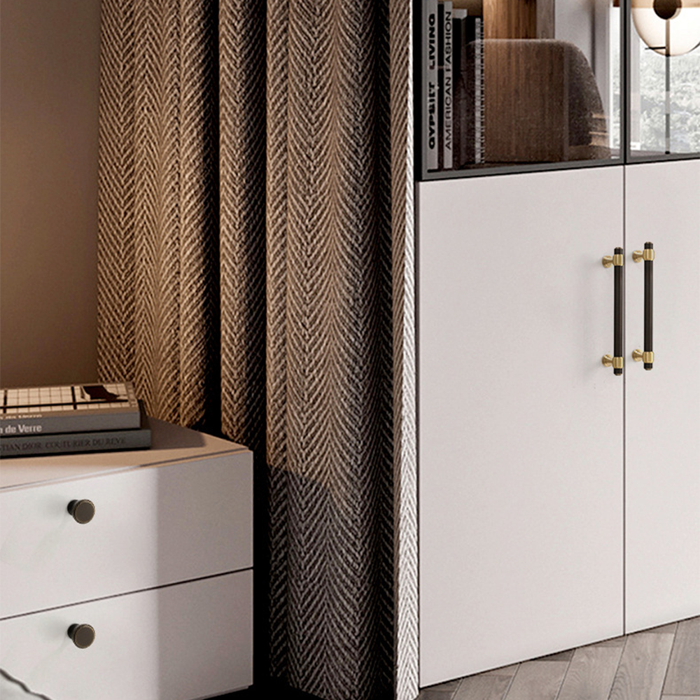 Comforsyco Two-Tone Brass Cabinet Pulls and Knobs