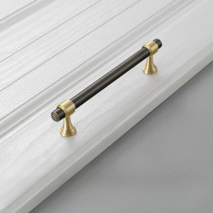 Comforsyco Two-Tone Brass Cabinet Pulls and Knobs