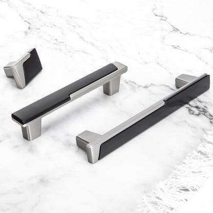 Comforsyco Two-Tone Cabinet Handles, Drawer Pulls, and Matching Knobs