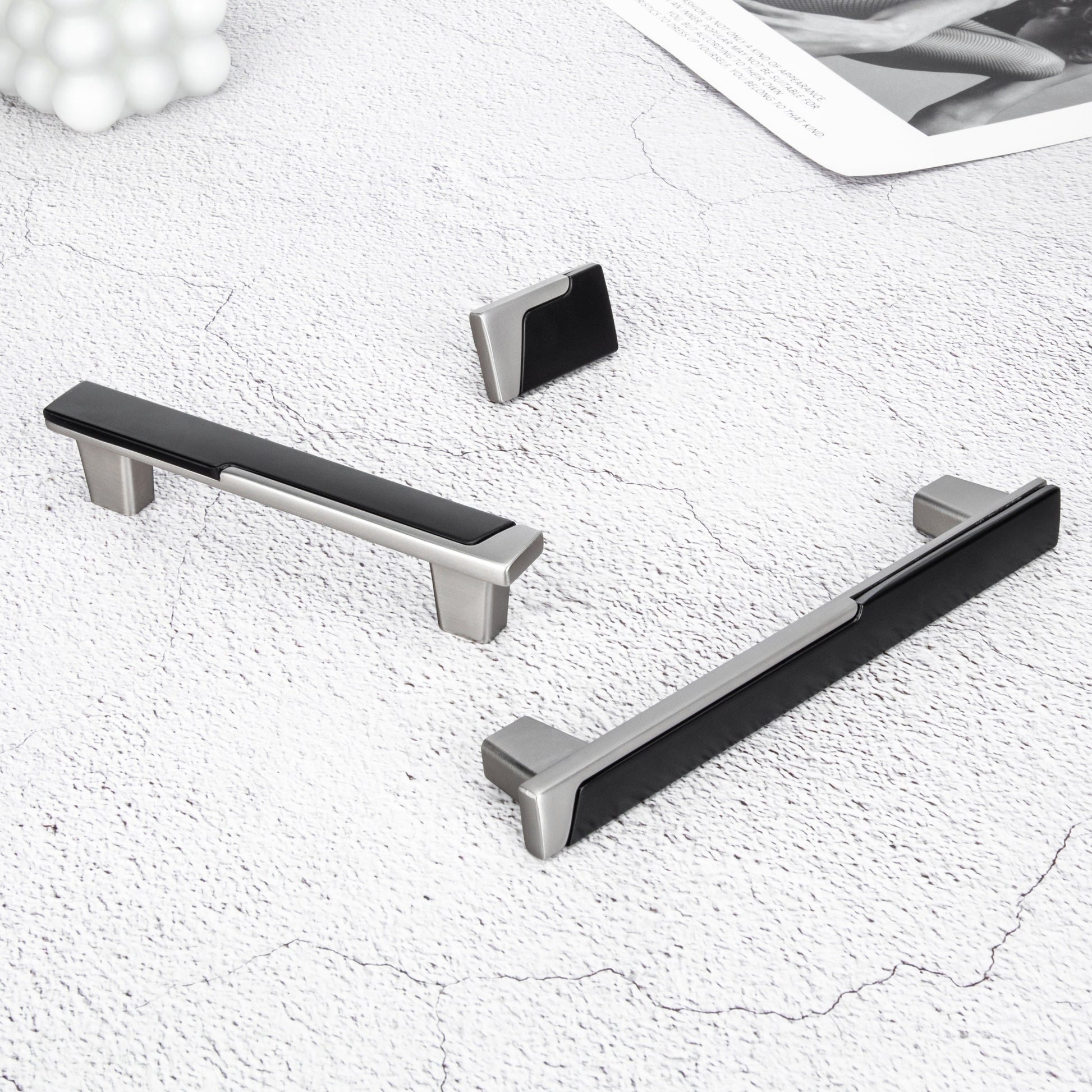 Comforsyco Two-Tone Cabinet Handles, Drawer Pulls, and Matching Knobs