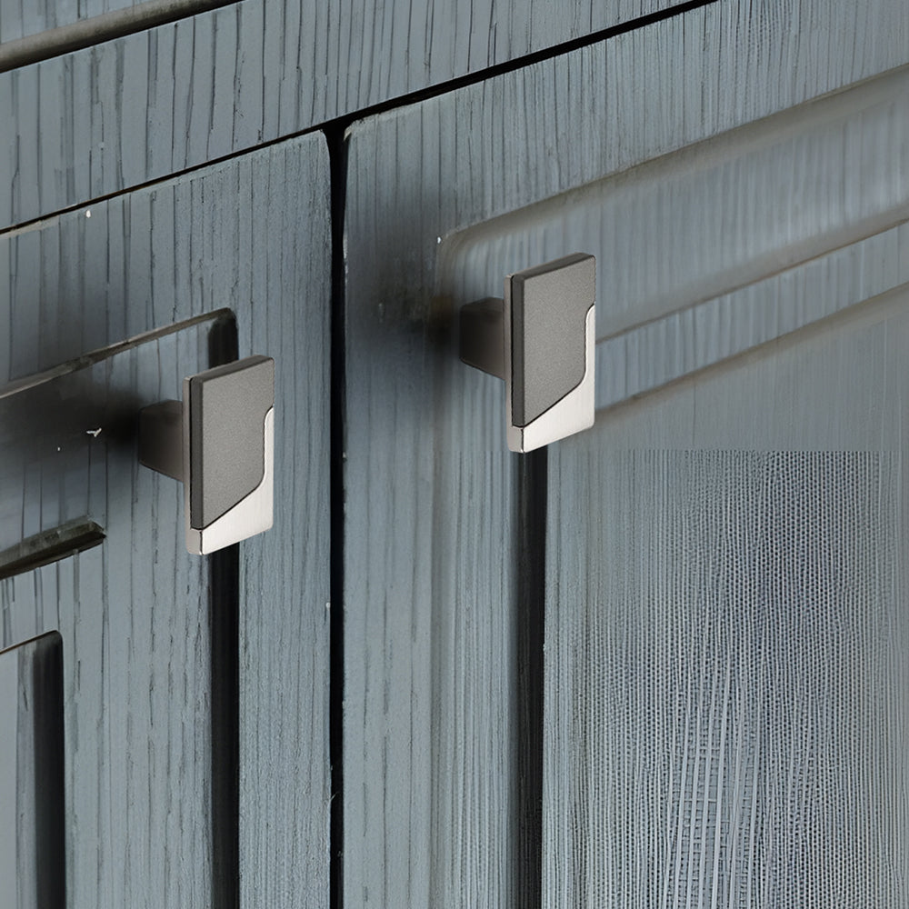 Comforsyco Two-Tone Cabinet Handles, Drawer Pulls, and Matching Knobs