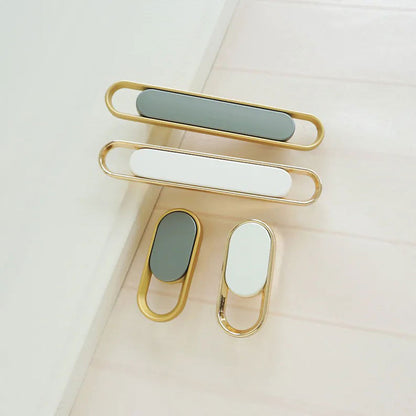 Comforsyco Two-Tone Cabinet Pull Handles and Matching Knobs