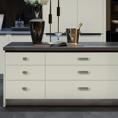 Comforsyco Two-Tone Cabinet Pull Handles and Matching Knobs