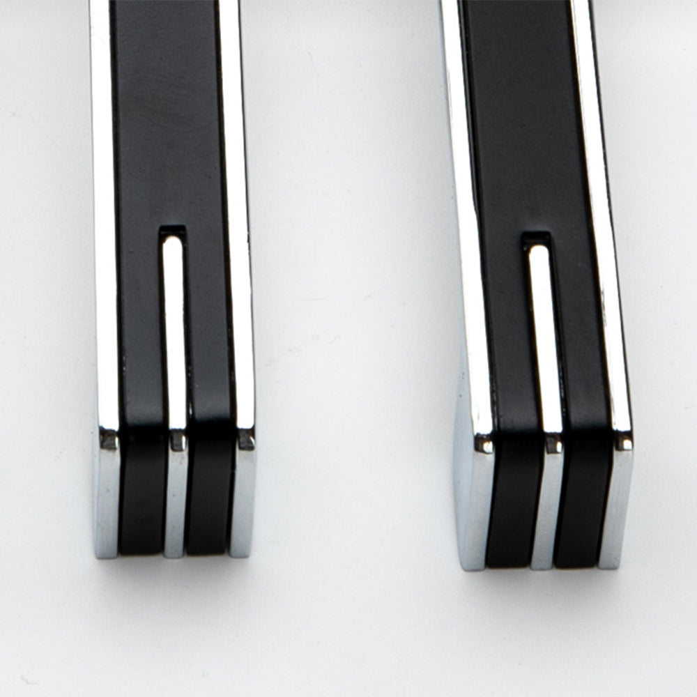 Comforsyco Two-Tone Chrome Cabinet Pulls with Knob Option