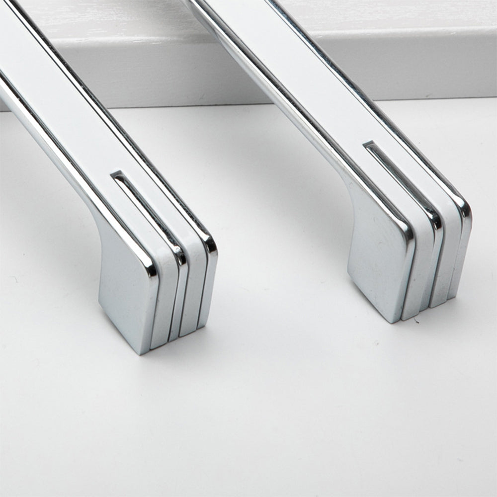Comforsyco Two-Tone Chrome Cabinet Pulls with Knob Option