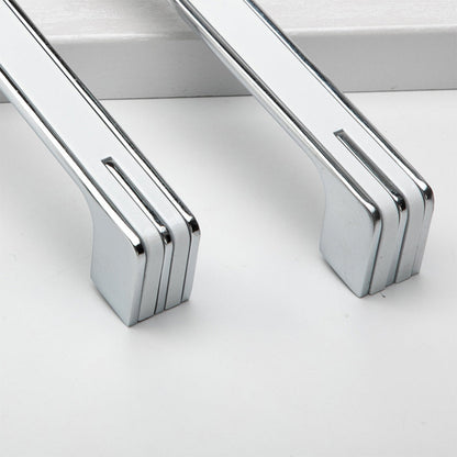 Comforsyco Two-Tone Chrome Cabinet Pulls with Knob Option