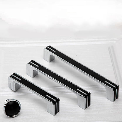 Comforsyco Two-Tone Chrome Cabinet Pulls with Knob Option