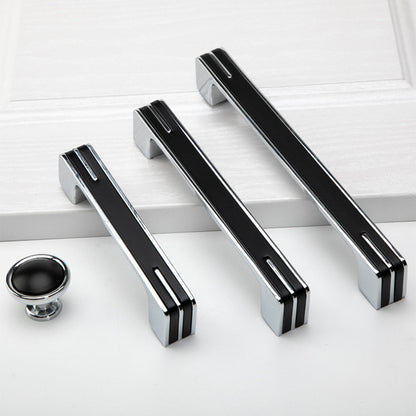 Comforsyco Two-Tone Chrome Cabinet Pulls with Knob Option