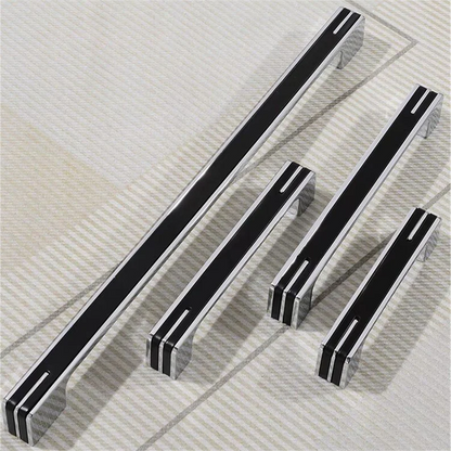 Comforsyco Two-Tone Chrome Cabinet Pulls with Knob Option