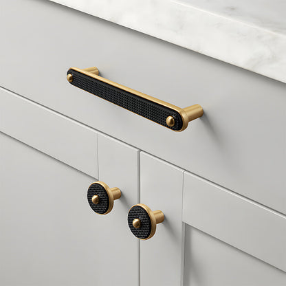 Comforsyco Two-Tone Gold Cabinet Handles, Drawer Pulls and Knobs