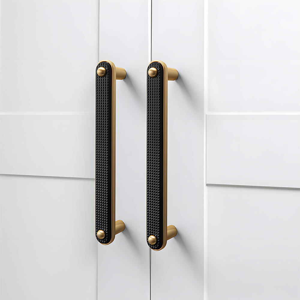 Comforsyco Two-Tone Gold Cabinet Handles, Drawer Pulls and Knobs