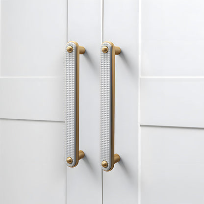 Comforsyco Two-Tone Gold Cabinet Handles, Drawer Pulls and Knobs