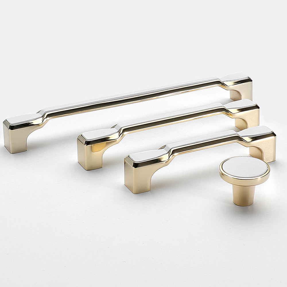 Comforsyco Two-Tone Gold Cabinet Pulls and Knobs