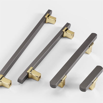 Comforsyco Two-Tone Gray Drawer Pulls and Cabinet Handles
