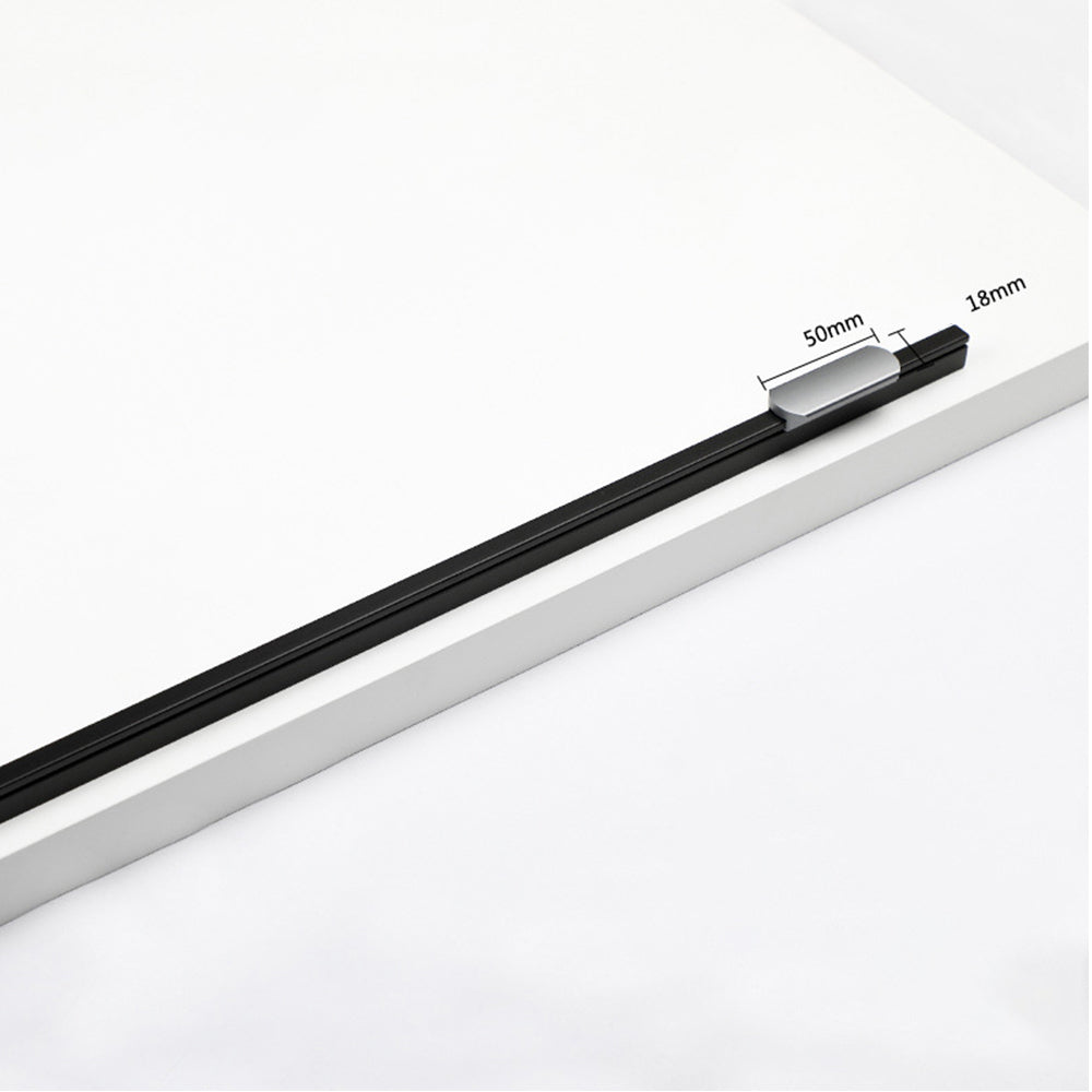Comforsyco Two-Tone Grooved Aluminum Cabinet Pulls and Door Handles
