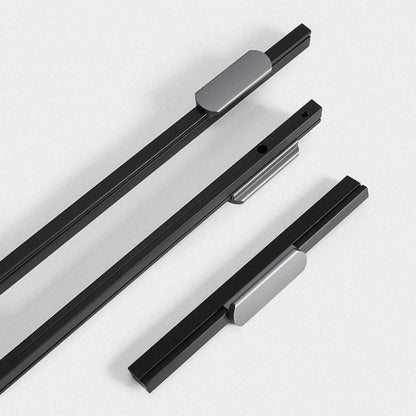 Comforsyco Two-Tone Grooved Aluminum Cabinet Pulls and Door Handles