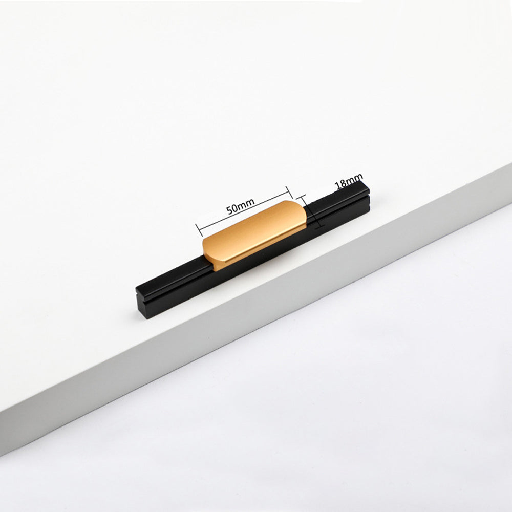 Comforsyco Two-Tone Grooved Aluminum Cabinet Pulls and Door Handles