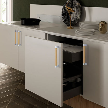 Comforsyco Two-Tone Knurled Cabinet Pulls and Knobs