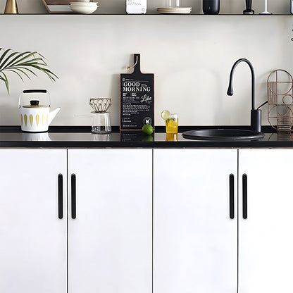 Comforsyco Two-Tone Leather Cabinet Pulls and Door Handles