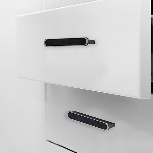 Comforsyco Two-Tone Leather Cabinet Pulls and Door Handles