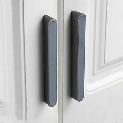 Comforsyco Two-Tone Leather Cabinet Pulls and Door Handles