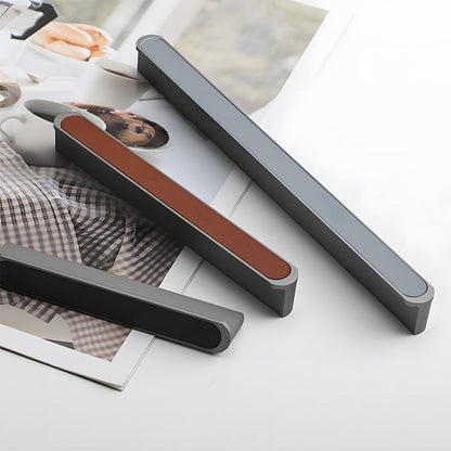 Comforsyco Two-Tone Leather Cabinet Pulls and Door Handles
