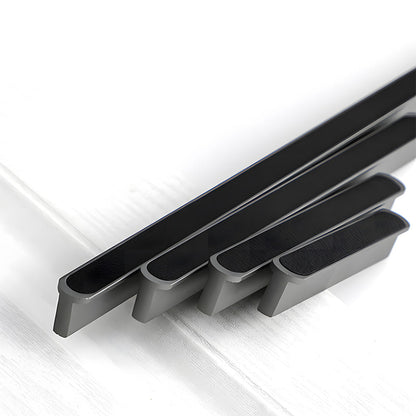Comforsyco Two-Tone Leather Cabinet Pulls and Door Handles