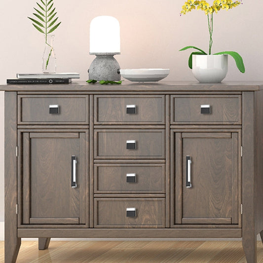 Comforsyco Two-Tone Rectangular Cabinet Pulls with Matching Square Knobs