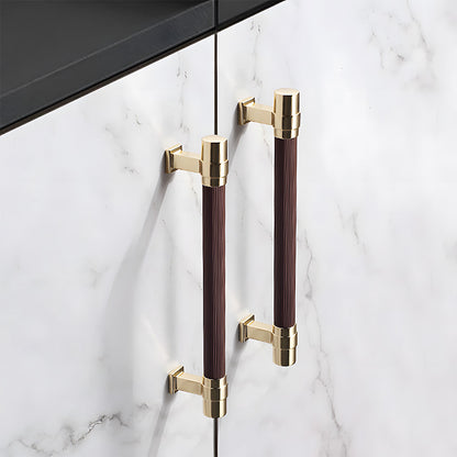 Comforsyco Two-Tone Ribbed Aluminum Alloy Cabinet and Drawer Pulls
