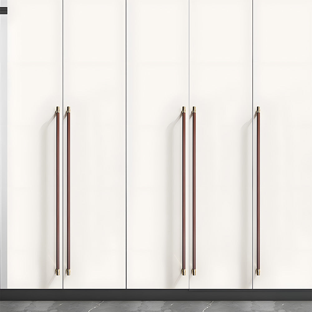 Comforsyco Two-Tone Ribbed Aluminum Alloy Cabinet and Drawer Pulls