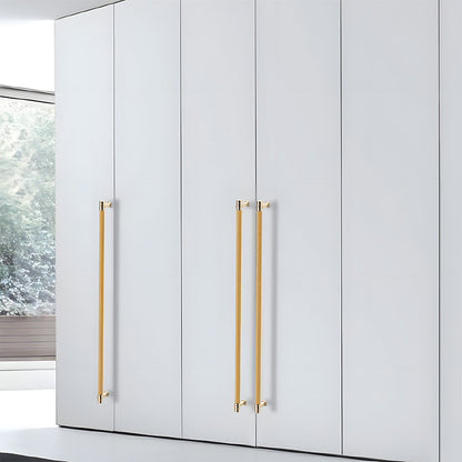 Comforsyco Two-Tone Ribbed Aluminum Alloy Cabinet and Drawer Pulls