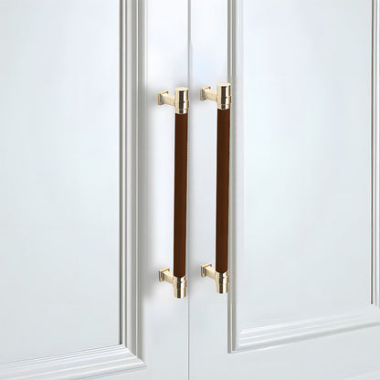 Comforsyco Two-Tone Ribbed Aluminum Alloy Cabinet and Drawer Pulls