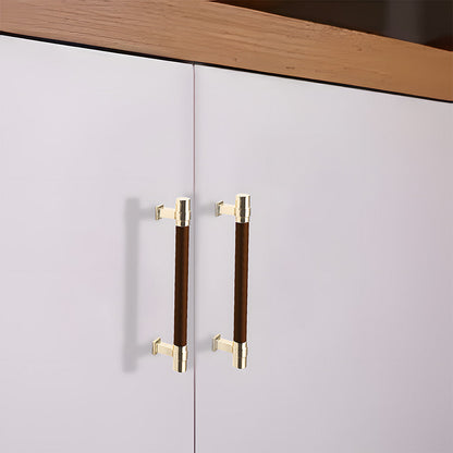 Comforsyco Two-Tone Ribbed Aluminum Alloy Cabinet and Drawer Pulls