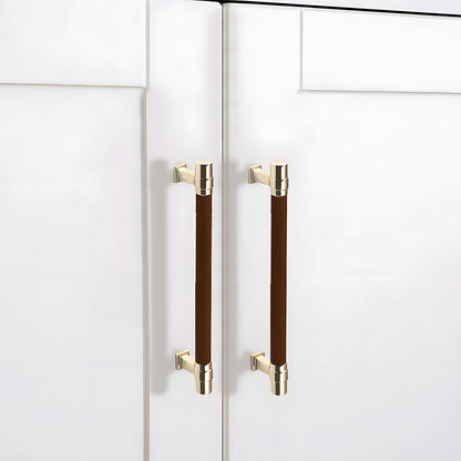 Comforsyco Two-Tone Ribbed Aluminum Alloy Cabinet and Drawer Pulls