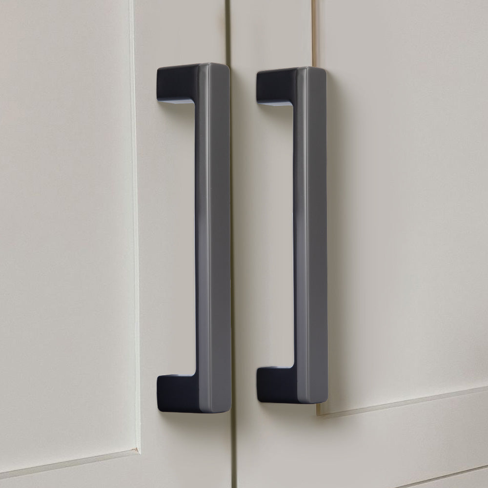 Comforsyco Two-Tone Slim Bar Cabinet Handles and Knobs for Wardrobes