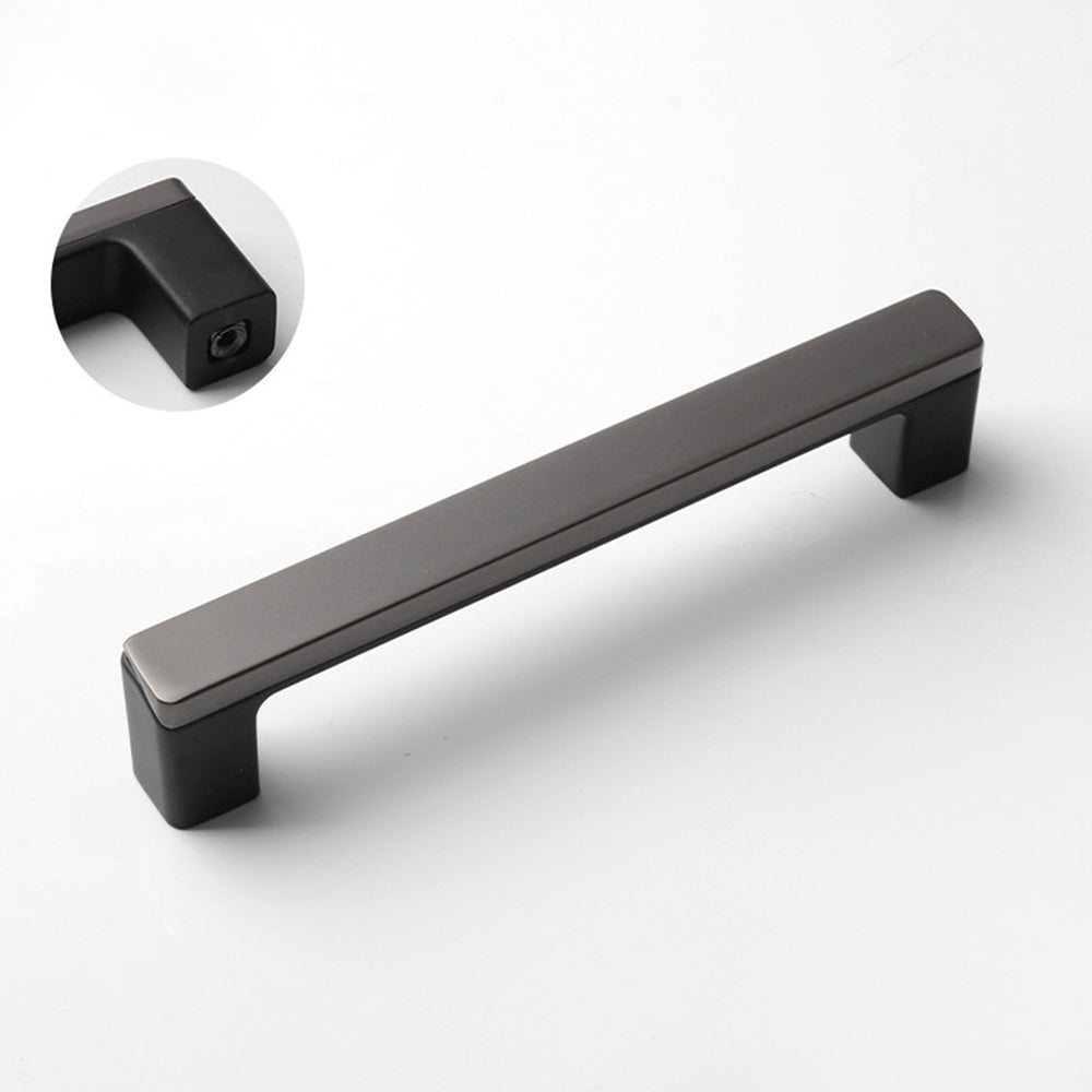 Comforsyco Two-Tone Slim Bar Cabinet Handles and Knobs for Wardrobes