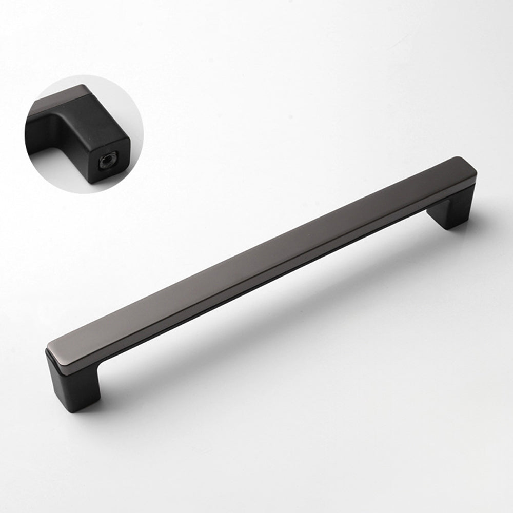 Comforsyco Two-Tone Slim Bar Cabinet Handles and Knobs for Wardrobes