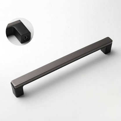 Comforsyco Two-Tone Slim Bar Cabinet Handles and Knobs for Wardrobes