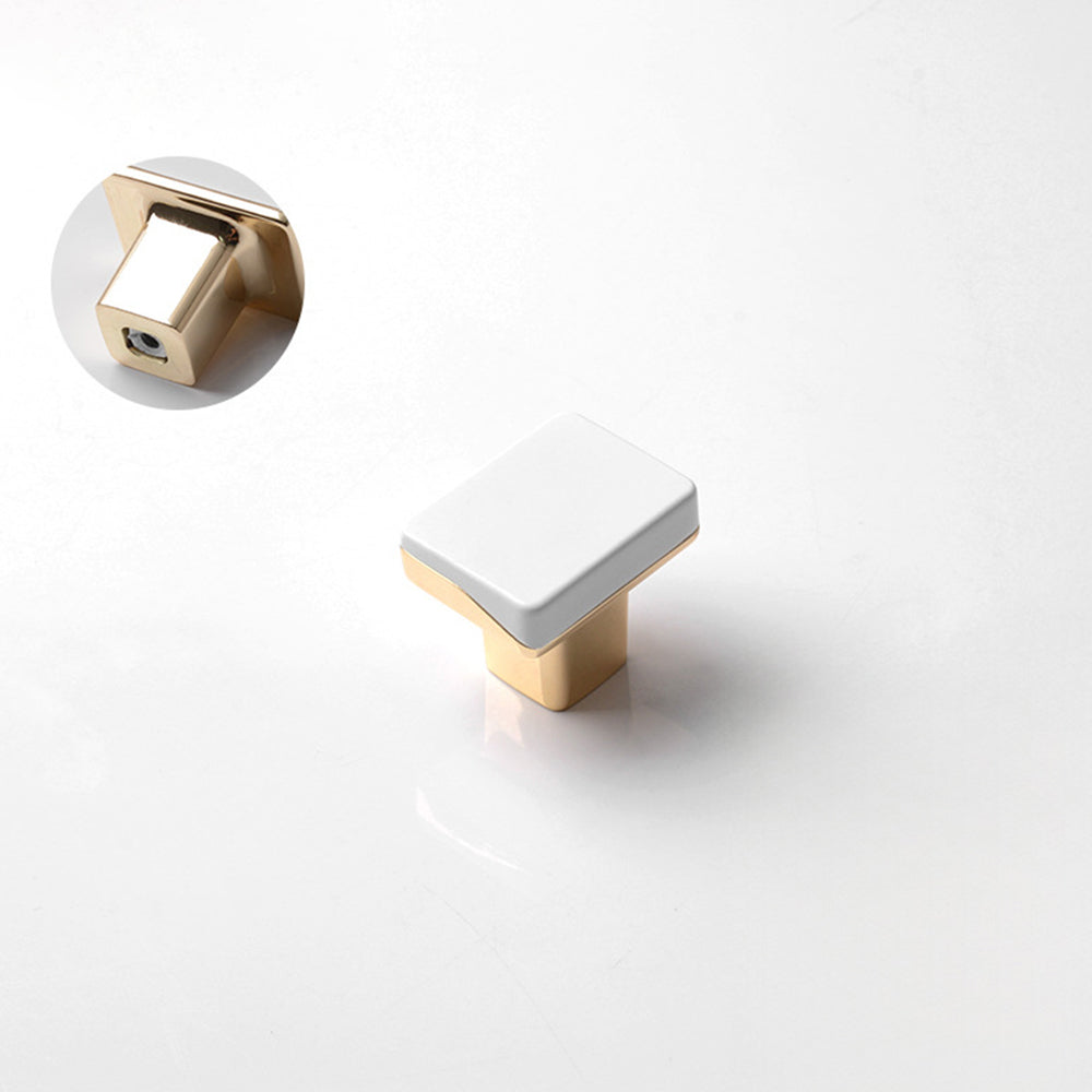 Comforsyco Two-Tone Slim Bar Cabinet Handles and Knobs for Wardrobes
